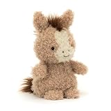 Jellycat 小さな馬のぬいぐるみ 7インチ - 馬とポニーのぬいぐるみ - クラシックな子供用ギフト