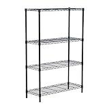 Trinity 4段ワイヤ棚ラック、ブロンズ