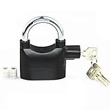 自転車ロック ロック ロックホルダー カラビナ盗難防止南京錠　アラームロック　セキュリティ　オートバイ　バイクガレージ