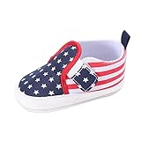 Hunzedベビー乳児靴ソフトソールSlip On快適ベビーベッド靴Boy Girl幼児用ローファーソフトスニーカー カラー: ブルー