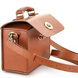 EnergyPower 天然牛革 カメラバッグ SONY ソニー α7シリーズ用 ベジタブルタンニンなめしフルグレインレザー 極厚ハード仕様 2WAYショルダーバッグ ハンドクラフト 本革 α7RV α7RIV α7IV α7CR α7SIII α7III α7CII α1 α9 ZV-E1 α6700 α6600 FX3 FX30 植物なめし 素上げ ヌメ革 (キャメル, 4L)