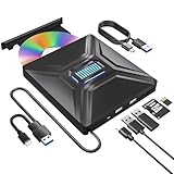 DVD CD 外付けドライブ 【6in1多機能モデル】SD/TFカードスロット搭載・外付けHDD/マウス/スマホ接続可・DVD/CD読み書き対応・USB/Type-C両対応・外付けdvdドライブ Windows/Mac/Linux対応