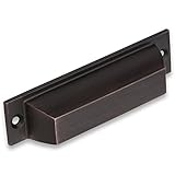 Southern Hills Oil Rubbed Bronze Cup引き出しPulls – Pack of 5 – ミッションCraftsmanキャビネットハードウェア – Bin Pulls、4