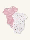 RALPH LAUREN (ラルフローレン) baby ボディースーツ２枚セット・カラーベアー・PK (3M)