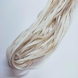 d'collect 綿テープ 巾着 アクセサリー ナチュラル 約0.4mm厚 30m (約4mm(1320))