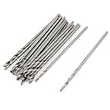 uxcell　ツイストドリルビット　 金属加工用　0.8mm切削直径 　29mm長さ　2本入り