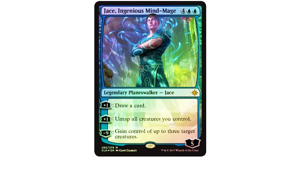 Amazon 英語版フォイル イクサラン Ixalan Xln 巧妙な精神魔道士 ジェイス Jace Ingenious Mind Mage マジック ザ ギャザリング Mtg トレカ 通販