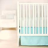New Arrivals Sweet and Simple Crib Bedding Set, Aqua, 2 Piece by New Arrivals