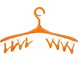 こども用 まとめ干し ハンガー 8ピンチ (オレンジ)