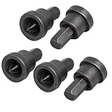 uxcell S2フィリップ スヘッドディン プラードリル ビット ドライウォール スクリュー セッター シルバー グレー 25mm 5個入り