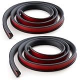 YESprime フェンダーモール オーバーフェンダー フェンダー モールカバー 車 汎用 車検 対応 D型 1.5m ブラック 2本