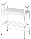 エントランスチェア エントランススツール 玄関椅子 玄関スツール 腰掛椅子 椅子 いす レザースツール ブーツスタンド ブーツ収納 シューズ収納 靴置き 収納 スパニッシュテイスト 可愛い かわいい 姫系 お姫様 ホワイト