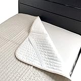 近江麻パットシーツ ちとせ 日本製 近江産 麻 夏物 京都金桝 洗える ウォッシャブル 洗濯 丸洗い 敷きパッド 敷パッド 敷きパット 敷パット (シングル) PS100G