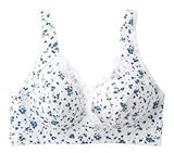 Angeliebe エンジェリーベ マタニティ インナー 授乳 兼用 ブラトップ 下着 産前 産後 ブラジャー 授乳ブラ M ブルー 系