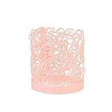 50個のチョコレートキャンドルペーパーラブ無炎の奉納キャンドルホルダーパーティーデコレーション