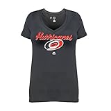 NHL Carolina Hurricanes半袖VネックTシャツ、2 x、ブラック