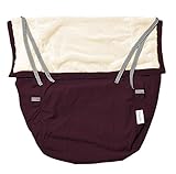 ロスク【日本正規代理店】 ベビーカー 抱っこひも キャリアー パウチ クリーム×バーガンディ ROSK-WPCH03B