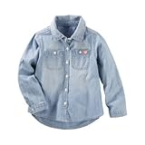 OSHKOSH(オシュコシュ) 2ポケットシャンブレートップ シャンブレー トップス長袖シャツ 2歳【並行輸入】