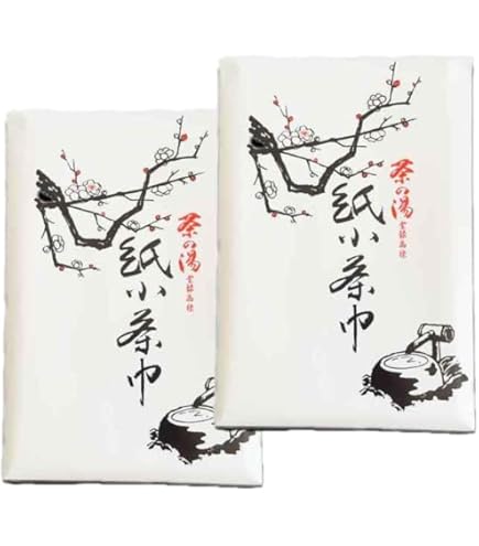 Amazon｜茶道具 小茶巾 濡れ 紙小茶巾 10枚入り｜懐紙