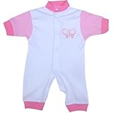 BabyPrem Preemie Baby Romper Playsuitオーバーオール服ピンクバタフライ1.5 – 7.5lb カラー: ピンク