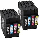 リコー用 GC31H 4色 2セット Lサイズ 互換インク【全色顔料】 GC31H-4PK (GC31KH GC31CH GC31MH GC31YH 各2本)