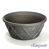 鉢 KANEYOSHI 【日本製/三河焼】 陶器 植木鉢 テラネット エンシャント　15号 ハーフ