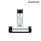 KeepPower 18650 2800 mAh 3.7 V保護された充電式Li - Ionバッテリー/。仕様:。ブランド:。KeepPower。。モデル:。18650。。カラー:。ブラック。。材質: