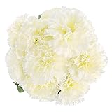Soledi人工花10ヘッドLifelikeカーネーションのウェディングホームバー装飾 AF41