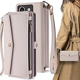 Xiaomi POCO M7 Pro 5G ケース 手帳型 POCOM7Pro5G ショルダーケース pocom7 pro 5g ストラップケース 通用 SIMフリー シャオミ POCO M7 プロ 5G カバー Xiaomipocom7pro5g 携帯カバー 耐衝撃 カード入れ 適用 case Cobeimisr ショルダー バッグ ストラップ 斜め掛け カード スマホケース ベージュ