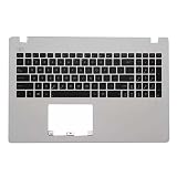 ノートパソコン修理交換キーボードパームレスト適用 ASU-S X550 X550C K550 A550C A550VB Y581C S550 X550 W30 USに対応 (ホワイト)