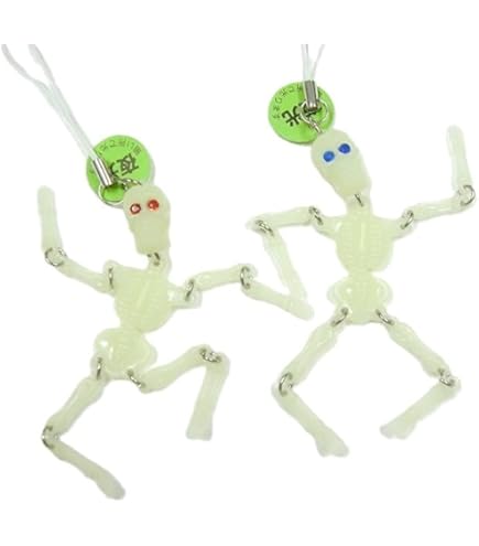 Amazon | UV ガイコツ ストラップ 【2個入り】 | 生活雑貨 通販