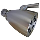 LASCO-Simpatico 82263SN Brass Shower Head with Speakman Style 6 Plungers 3-Inch Face Adjustable Spra