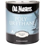 古いMasters 75604 1クォートセミグロス水性ポリウレタン