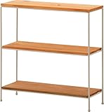 ミニシェルフ 3段 オープンシェルフ オープンラック 高さ41cm フリーラック 多目的ラック ウッドラック ディスプレイラック 隙間収納 収納 家具 棚 雑貨 小物 リビング 玄関 ガーデン ガーデニング シンプル (アイボリー)