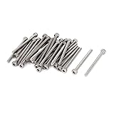 uxcell M3x40mm 0.5mm　ピッチ　ボルト　ソケット　キャップ　ヘッド　六角ネジ　30個