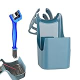 自転車チェーン オイル ストレージ ツール セット、チェーン クリーニング オイル防滴ツール、自転車チェーンスクラバー、自転車用チェーンのオイル収納ツールボックス、耐久性があり、丈夫で安全、バイク チェーン オイル ストレージ ツール ボックス、マウンテンロードシティバイク用バイククリーナーブラシツール