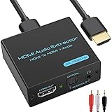 4k 60hz HDMI2.0 音声分離 光デジタル 音声分離器 SPDIF デジタル アナログ オーディオ分離 PS5 PS4 Slim