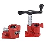 CarAngels 3/4インチ(19mm) パイプクランプ 2本セット 強力 固定 木工 溶接 作業 切削 締付 接着