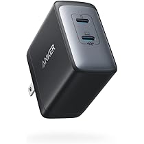 美品】ASUS 23.8インチ USB-C(65W)2台、スピーカーフォン 楽天市場】Anker PowerPort III 2-Port 65W (USB PD 充電器 USB