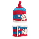 AmazingDeal ベビー 撮影服 記念写真 赤ちゃん 年賀状 可愛い 寝相アート ニット帽子 新生児 出産祝い (ローズレッド)