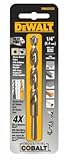 DEWALT DWA1232 1/2" Pilot Point Industrial Cobalt Drill Bit [並行輸入品]