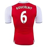 アーセナル16 / 17ホームサッカージャージーKoscielny # 6メンズカラー赤サイズM