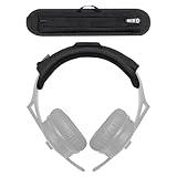 Voarmaks ヘッドバンドクッションカバー ゼンハイザー HD25、HD 25 ライト オンイヤー DJ ヘッドフォン、HD 250BT ワイヤレスヘッドフォンに対応 圧力緩和のための厚いクッション ぐらつきのないジッパースライダー 吊り下げループ付き
