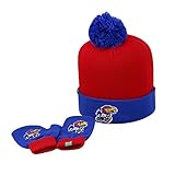 カンザスジェイホークスLil Dewニット帽子とミトンコンボ