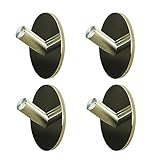 bestomz 4pcs粘着キッチンバスタオルフックステンレススチールスティック壁フック