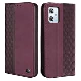 CASAFUNY 用のMotorola モトローラ Moto g64 5G / Moto g64y 5G ケース 手帳型 おしゃれ 向けの モトg64 / g64y ケース 手帳型 耐衝撃 本革 PUレザー TPUソフト カバー シンプル 手作り 財布型 カードポケット付き 軽量 スマホケース スタンド機能付き カード収納 マグネット開閉 落汗や指紋防止 擦り傷防止[6.5インチ]ブラック
