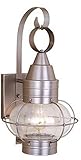 Vaxcel Vaxcel OW21831BN Chatham 13" Outdoor Wall Light, Brushed Nickel by Vaxcel [並行輸入品]