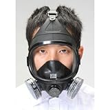 エスコ 吸収缶交換マスク(2缶式) EA800MS-5