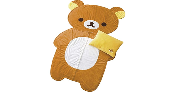 リラックマ シュラフ 寝袋 キャラクター かわいい 子供向け 昼寝 ひるね アウトドア キャンプ ノーブランド品 食品 飲料 お酒 通販 Amazon
