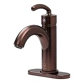 VIGO VG01025RBK1 Single Lever Bathroom Faucet in Oil Rubbed Bronze Finish with Drain Assembly and De
